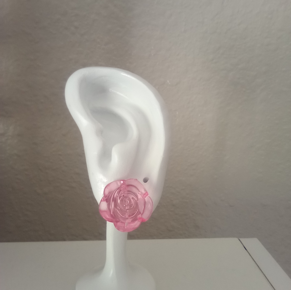 Rose earrings